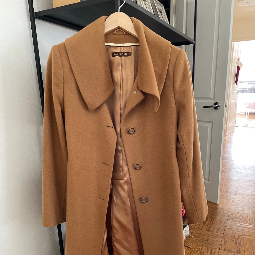 Camel cashmere coat